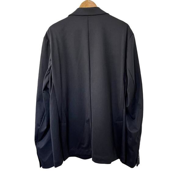 Saks Fifth Avenue Modern Single Breasted Blazer Size XXL Navy Sport Jacket - Picture 2 of 11